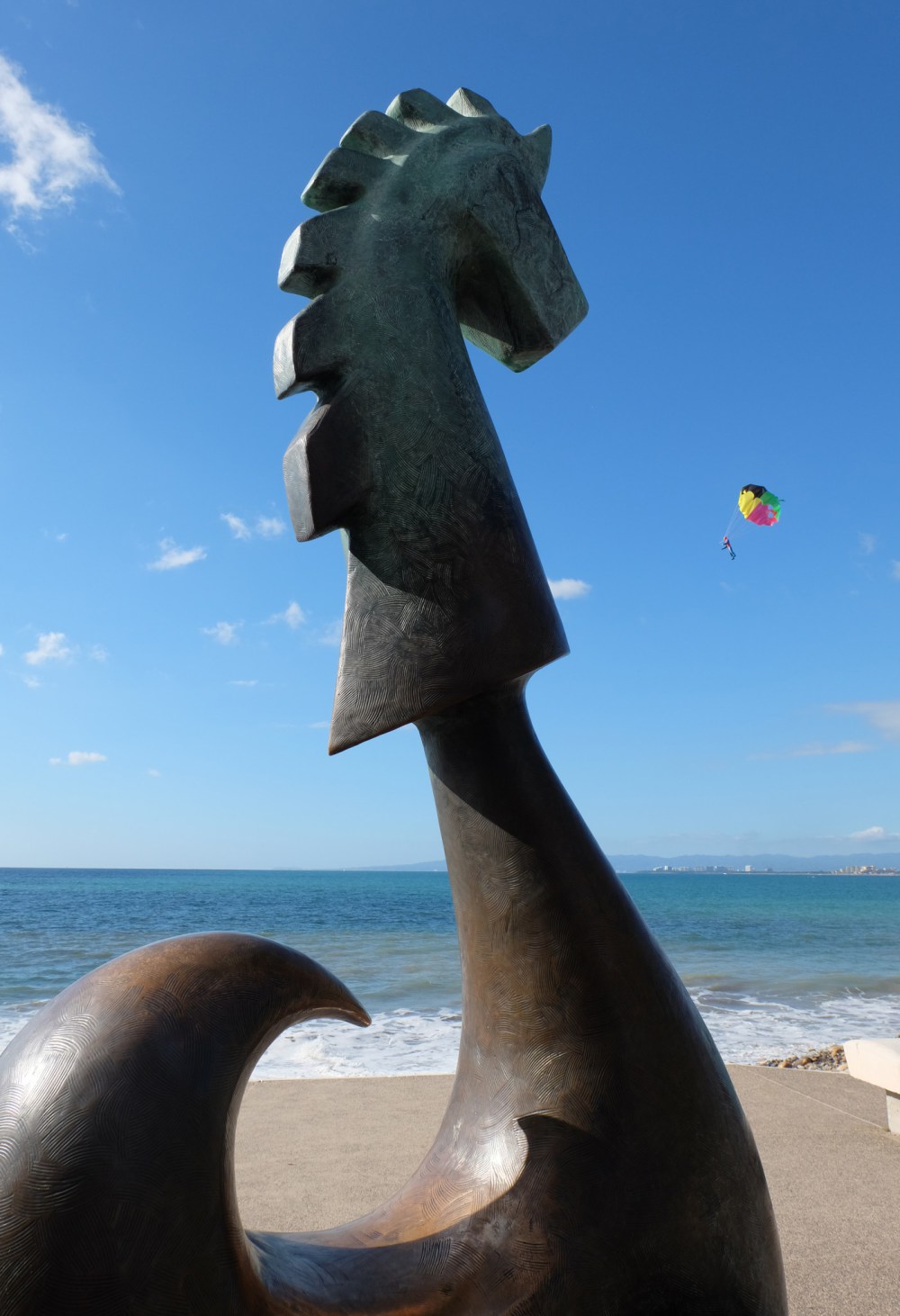 A sculpture on the Malecon