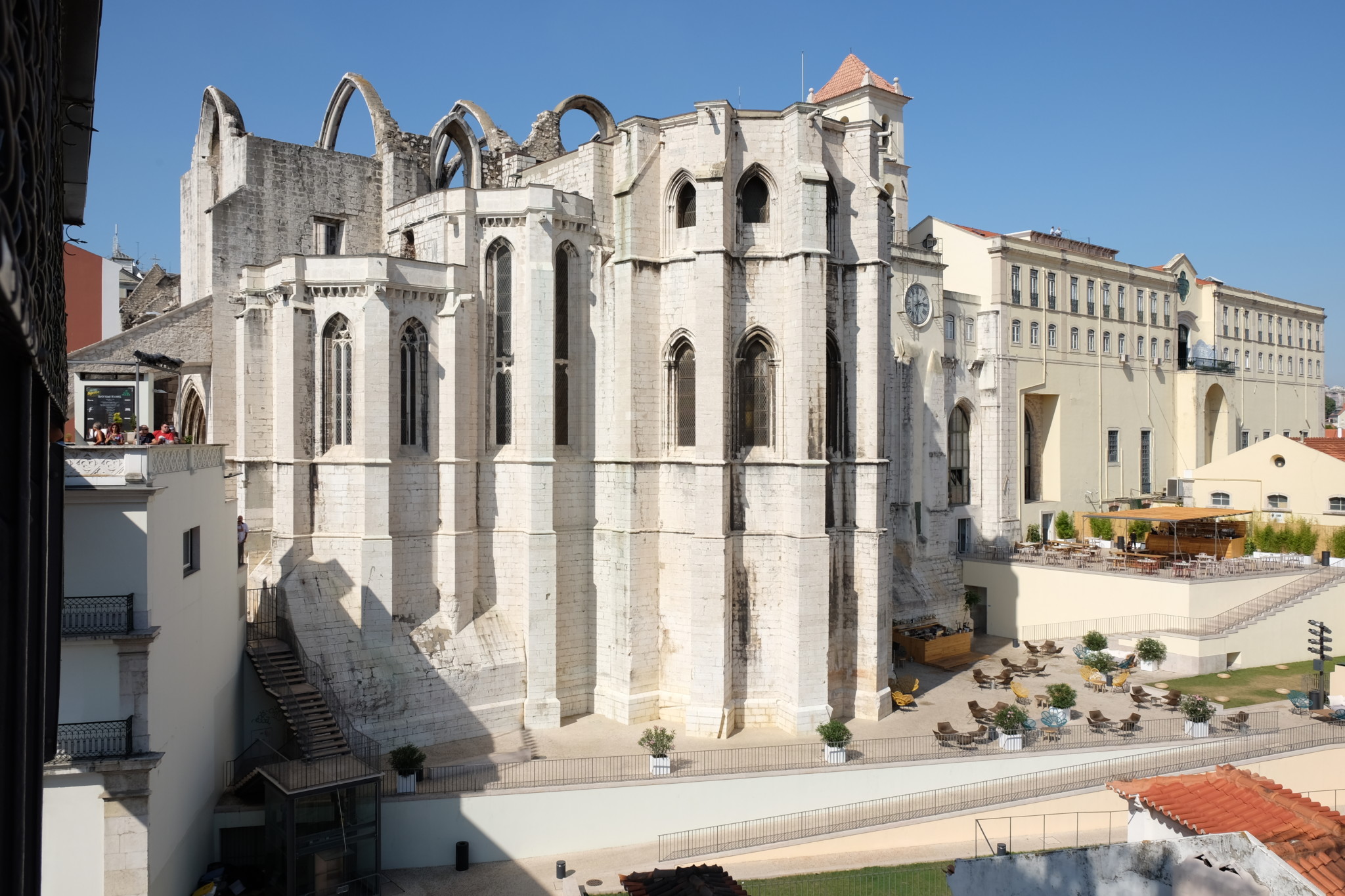 The Carmo Convent from the Santa Justa Elevator