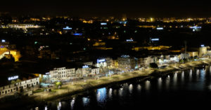 The Port wine lodges in Vila Nova da Gaia with their giant illuminated signs