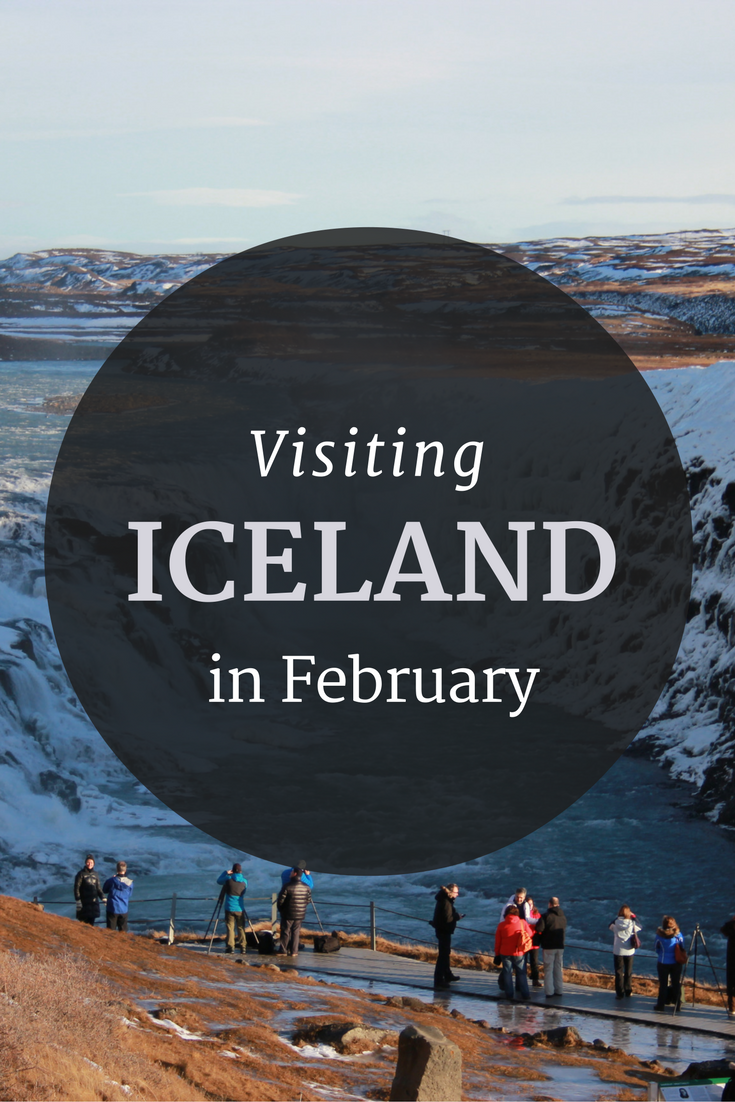 Visiting Iceland in February Helen on her Holidays