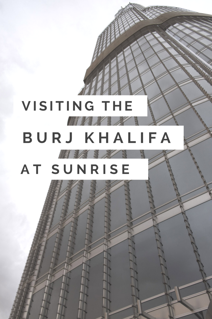 Visiting the Burj Khalifa at sunrise