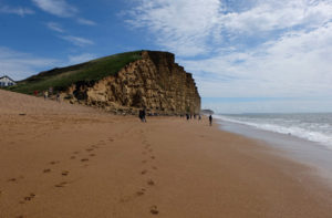 The cliff at West Bay