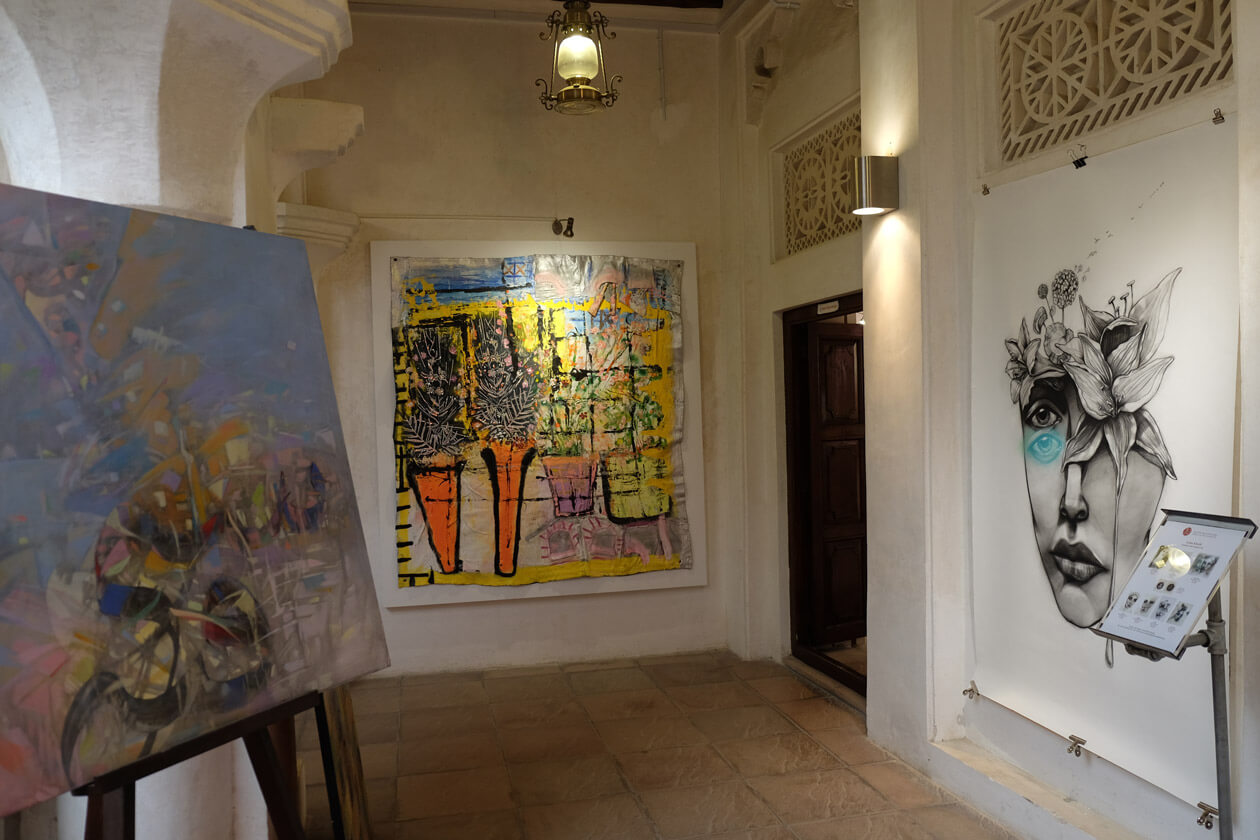 Cool art and great food and drink at MAKE art cafe in the Bastakia Quarter