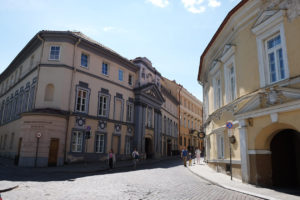 One of the streets in the old town by Vilnius University