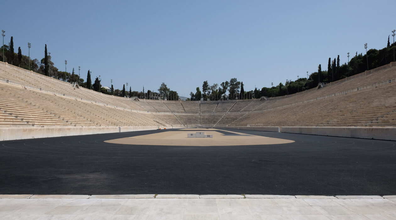 You can easily see the Pantheatic Stadium from the street