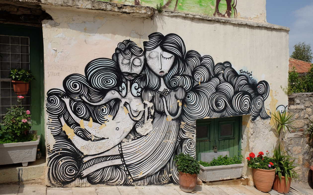 Street art in Plaka