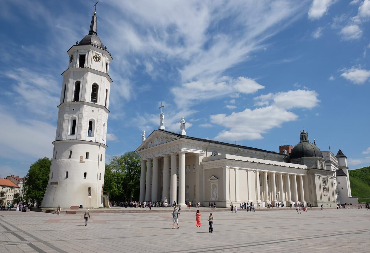 Cathedral Square in Vilnius, Lithuania