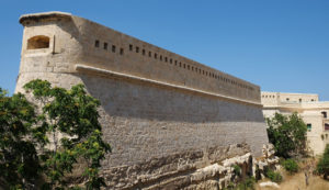 The huge fortifications of Fort St Elmo