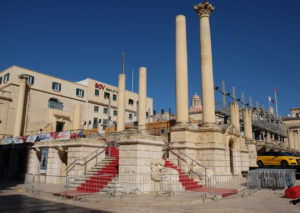 The Pjazza Teatru Rjal, set in the ruins of the Grand Opera House