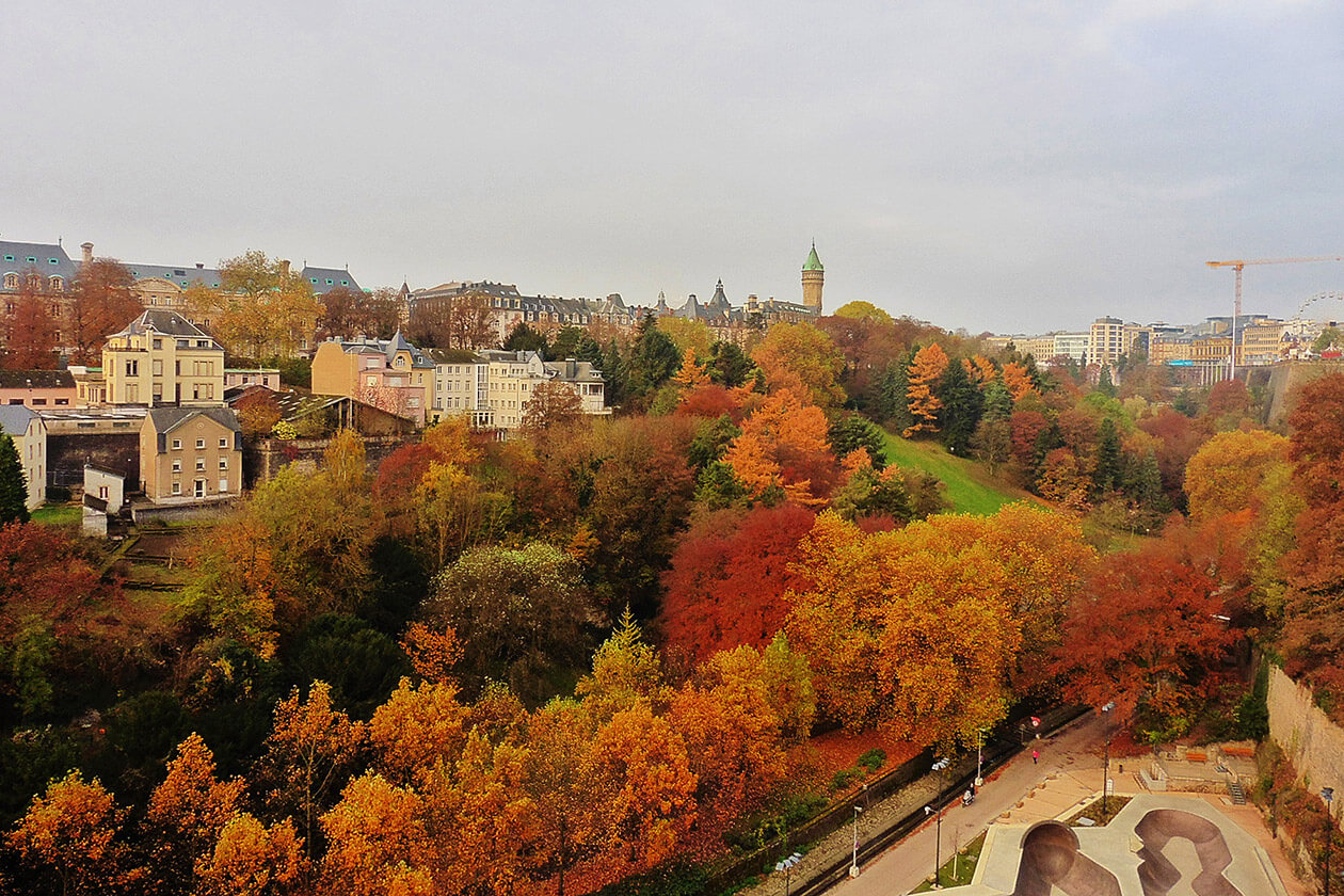 Luxembourg City in Autumn