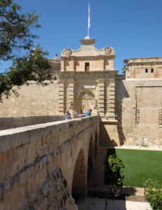 Mdina's main city gate