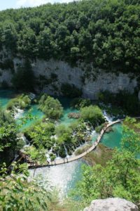 The gorgeous Plitvice Lakes in Croatia