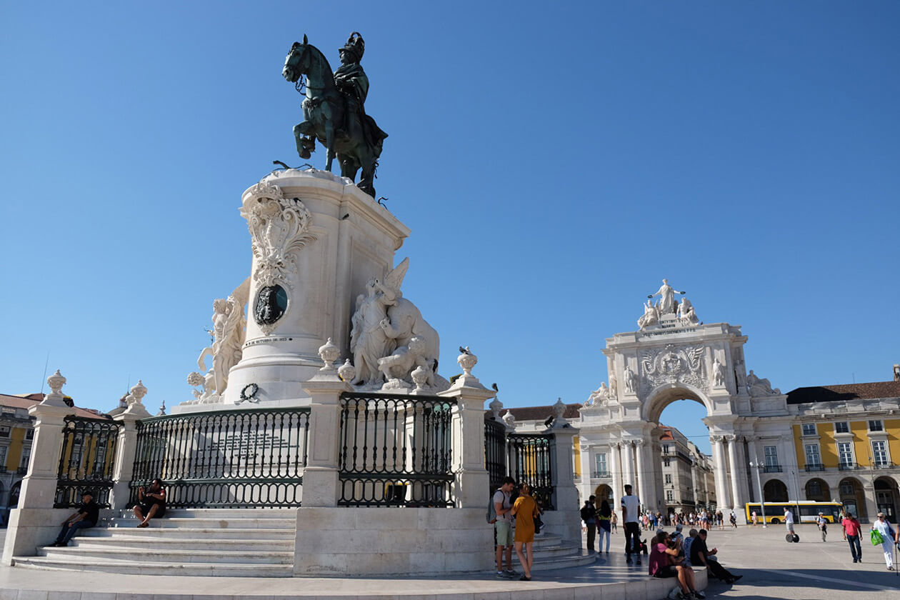 The magnificent Praça do Comércio in Lisbon, Portugal