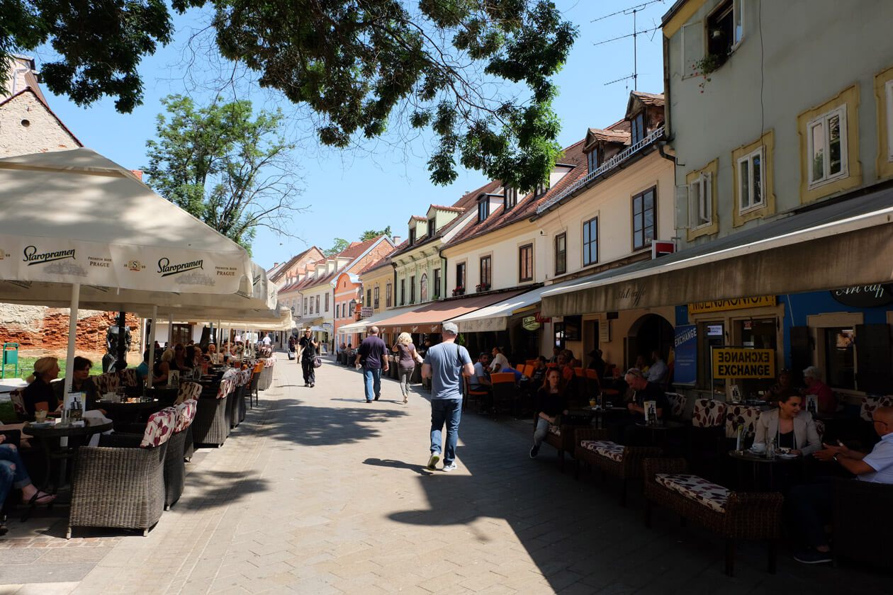 Tkalčićeva Street in the centre of Zagreb