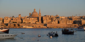 Valletta from the waterfront at Sliema