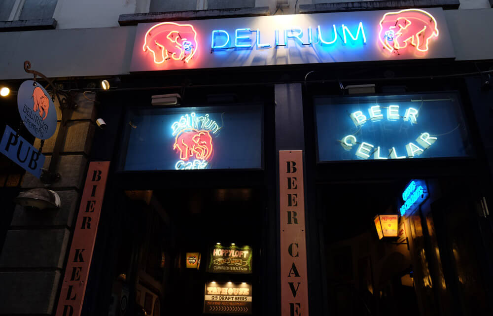 The Delirium Café has over 2000 beers available to buy
