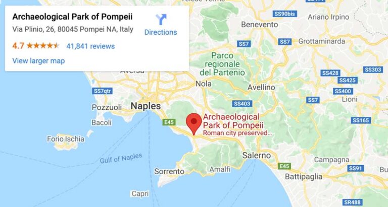 14 Tips For Visiting Pompeii Plus How To Climb Vesuvius   Pompeii Map 860 768x411 