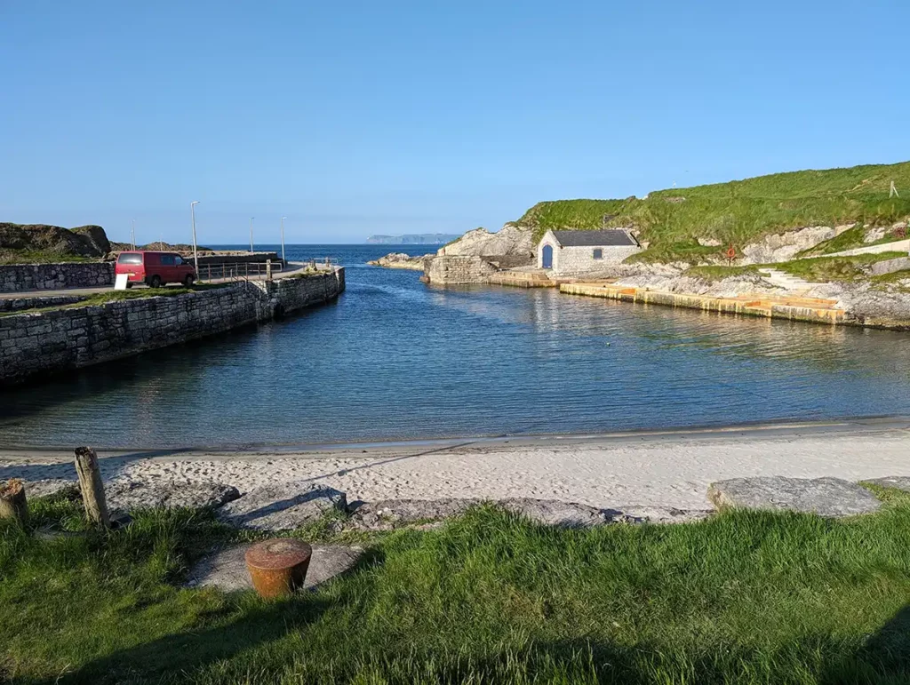 A small, empty harbour