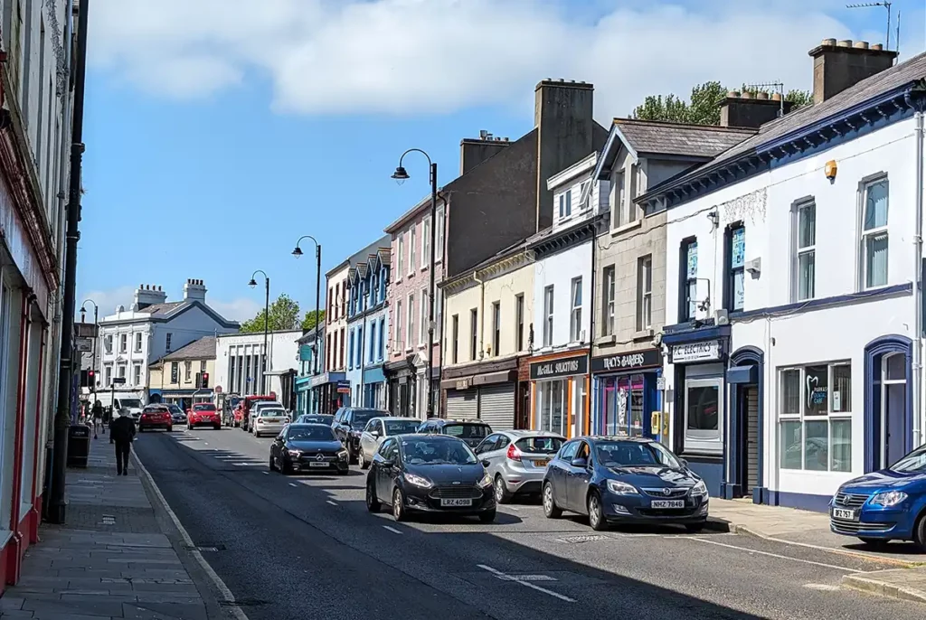 A busy high street