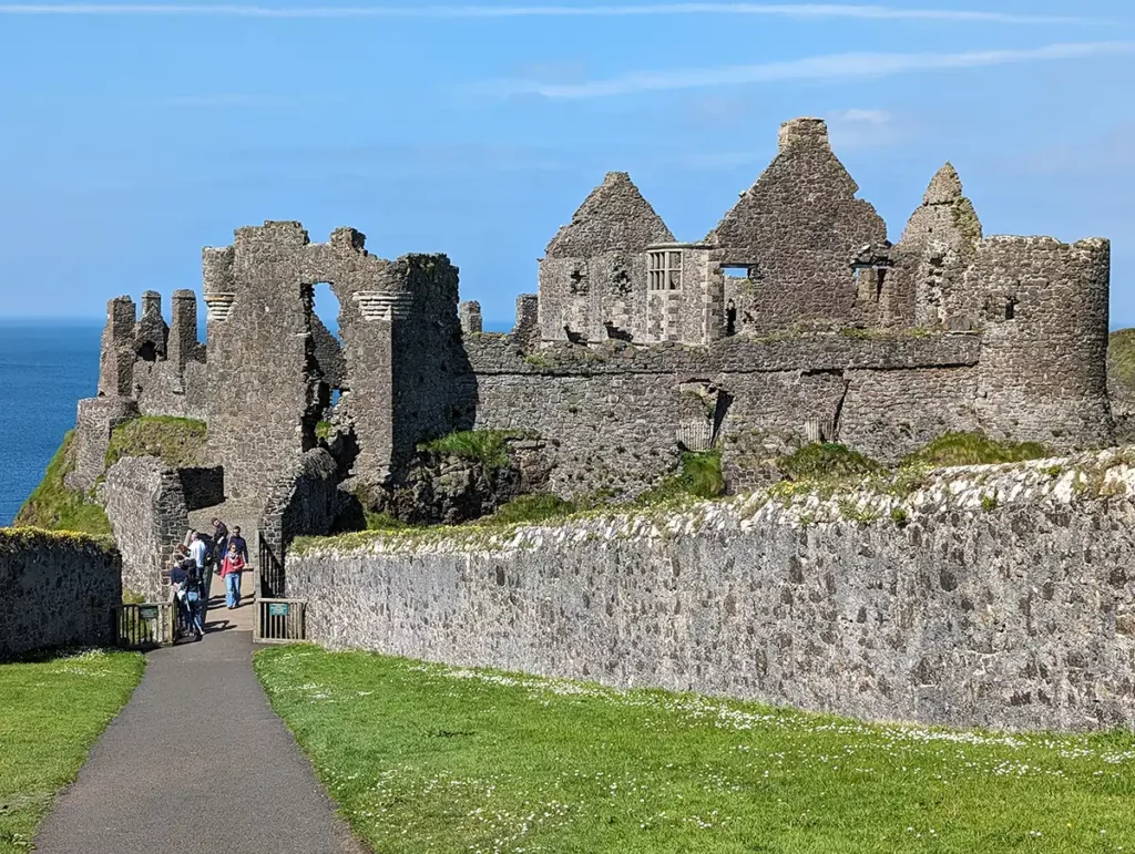 A ruined stone castle