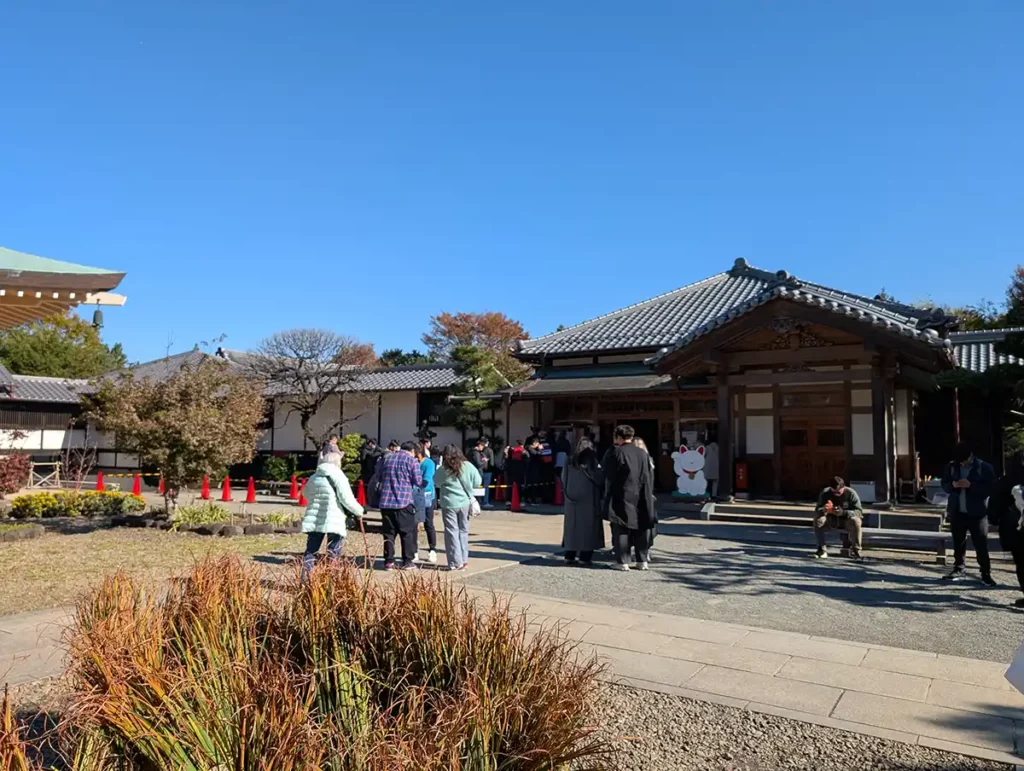 The temple office at Tokyo's cat temple, Gōtokuji