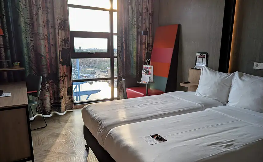 A hotel room at the Inntel Hotels Landmark Hotel in Amsterdam